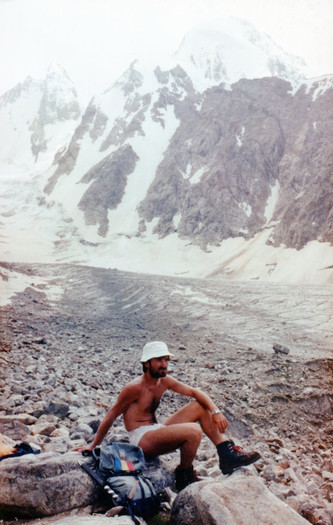 Caldura mare pe ghetarul Kashkatash - Caucaz 1991