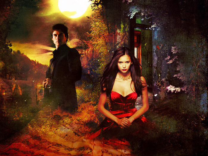wallpaper-tvd-damon-e-elena - club tvd