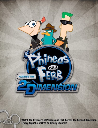 poster_PFP_DC - phineas and ferb across the 2nd dimension