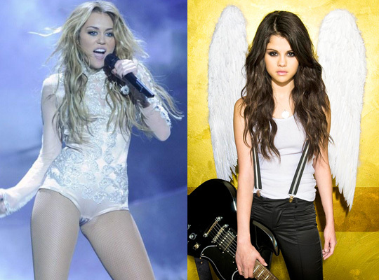 miley-cyrus-selena-gomez - CINE E MAI COOL