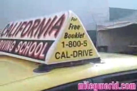 Miley World - Miley in Driving School 064