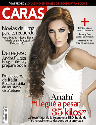 PORTADACARASPERU - Anahi en la Portada de la Revista Caras Peru