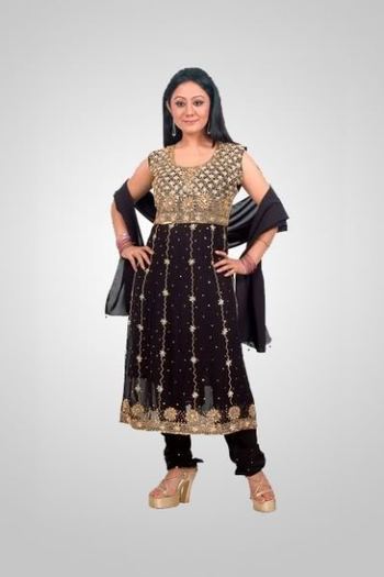 ArtSilkandGeorgetteEmbroideredBlackWeddingSalwarKameez