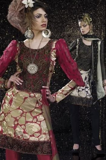 CerisePinkEmbroideredCrepeSilkWeddingSalwarKameez