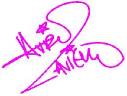 images - Avril Lavigne autograph