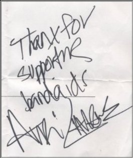setlist - Avril Lavigne autograph