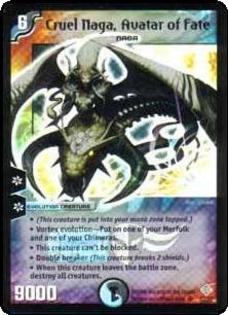 cruel naga - carti duel masters