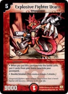 Explosive Fighter Ucarn - carti duel masters
