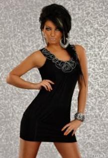 rochie-rare-roses-black-355286_normal - Rochite de vara elegante
