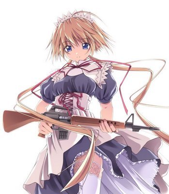 armed_anime_maid - ANIME - Maid