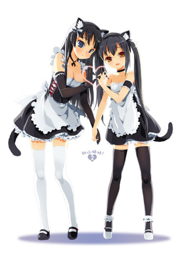 mio-azusa-neko-maid - ANIME - Maid