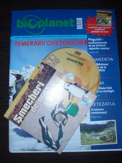 Vand revista BioPlanet Temerarii Ghetarilor   DVD Smecheri de oras; Vand revista BioPlanet Temerarii Ghetarilor   DVD Smecheri de oras
