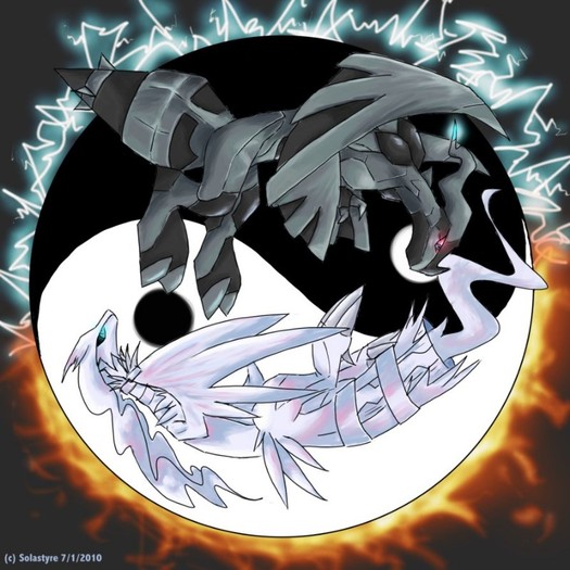 Ying Yang pokemon - Reshiram si Zekrom