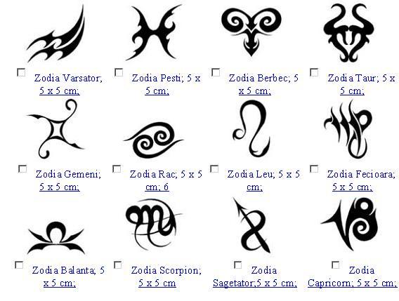 tatuaje cu zodii - pic tel