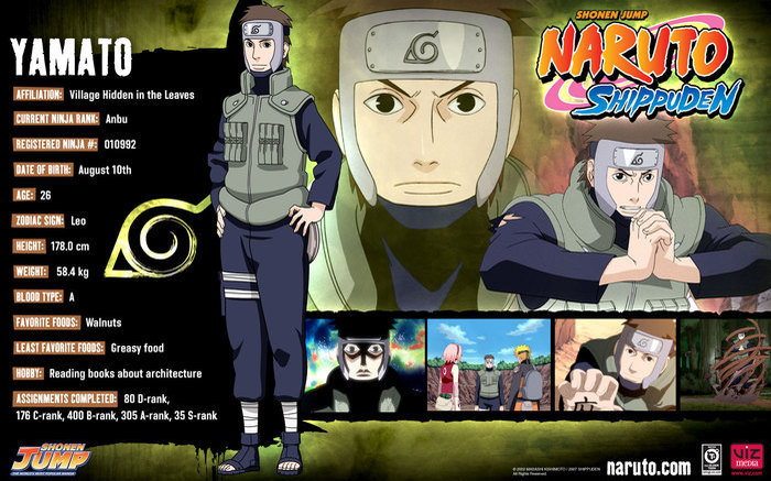 yamato - date personaj din naruto