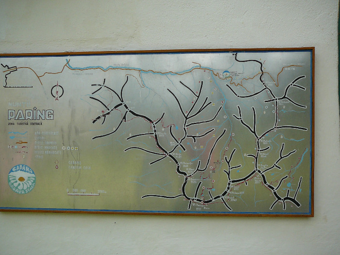 Harta de la cabana Groapa Seaca