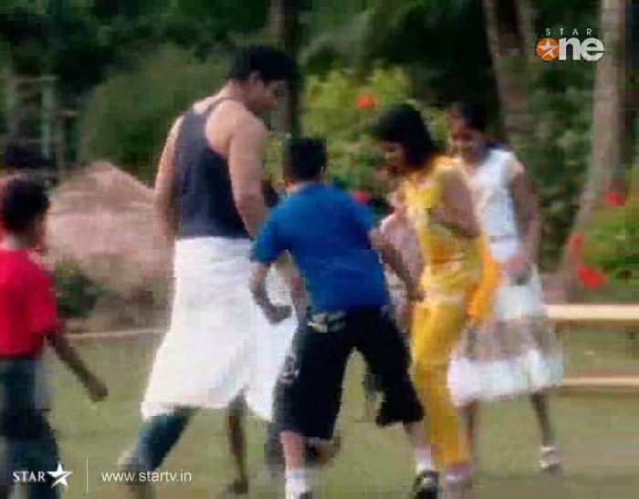 LONVALA1 - KaSh AR Lonavala Armaan playing football AR Water scene