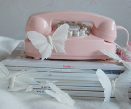 Phone Pink and Buterfly