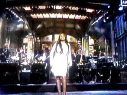 bscap0073 - Miley on SNL Opening Monologue in Romana