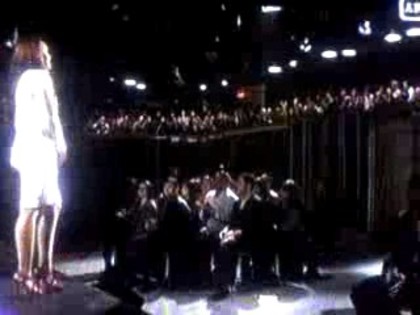 bscap0074 - Miley on SNL Opening Monologue in Romana