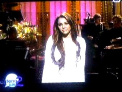 bscap0209 - Miley on SNL Opening Monologue in Romana