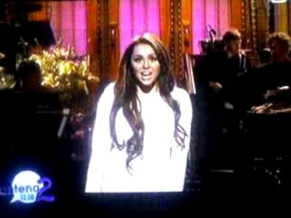 bscap0210 - Miley on SNL Opening Monologue in Romana