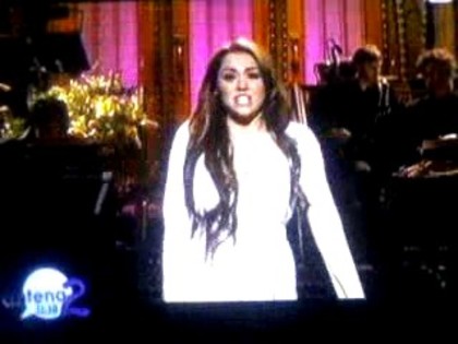 bscap0211 - Miley on SNL Opening Monologue in Romana