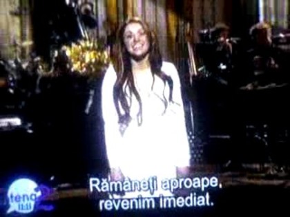 bscap0303 - Miley on SNL Opening Monologue in Romana