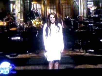 bscap0305 - Miley on SNL Opening Monologue in Romana