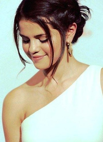white - selena gomez