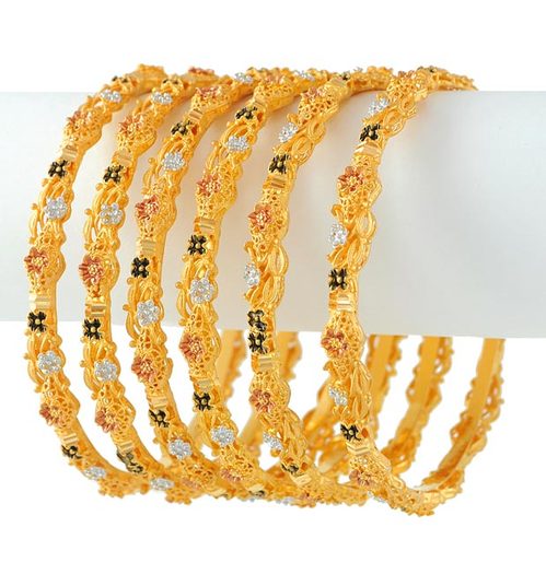 28_Gold_bangle_sets_4602 - bijuterii indiene