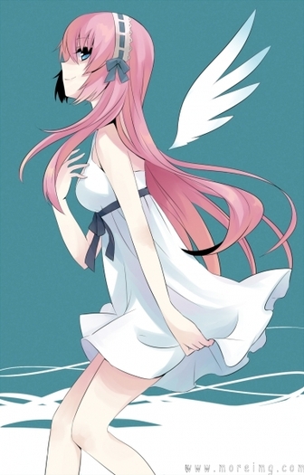 anime 154932 dress megurine luka mizuki summer dress vocaloid wings