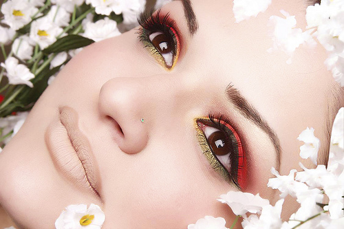 Flower makeup for formal event (4) - Make-up