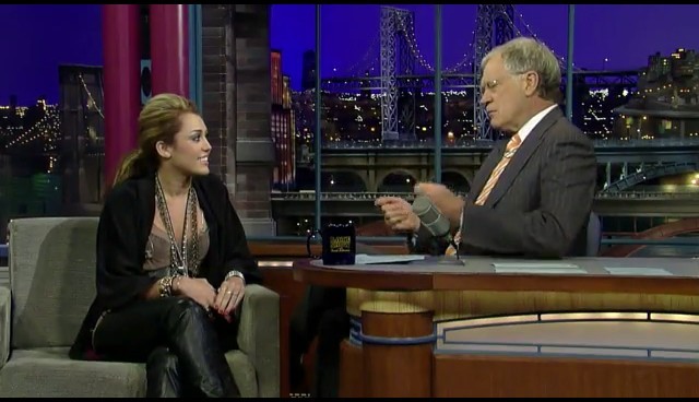 bscap0004 - Miley Cyrus Late Show with David Letterman