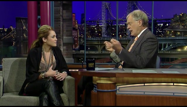 bscap0010 - Miley Cyrus Late Show with David Letterman