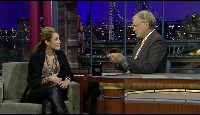 bscap0019 - Miley Cyrus Late Show with David Letterman