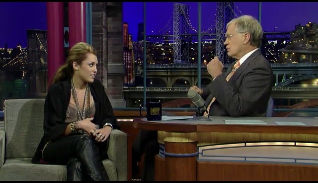 bscap0023 - Miley Cyrus Late Show with David Letterman