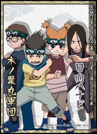 Udon,Konohamaru,Moegi si Hanabi - Naruto Kids