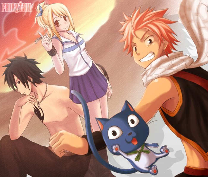 fairy-tail-magic-gray-lucy-hapy-natsu-wallpaper