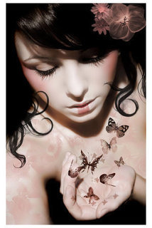 butterfly-woman-pink-makeup
