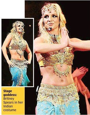 britney spears in saree - Hollywood in Bollywood