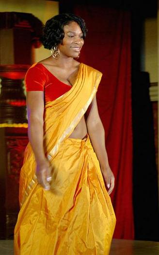 saree - Serena Williams - Hollywood in Bollywood