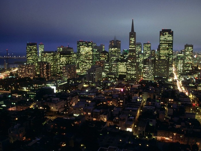 City Lights of San Francisco, California