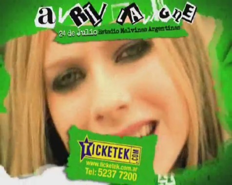bscap0116 - Avril Lavigne en Buenos Aires 2011 - Black Star Tour commercial