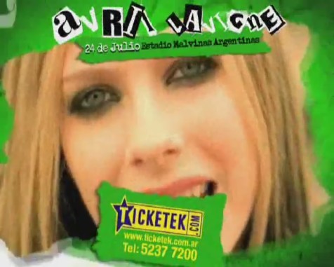 bscap0119 - Avril Lavigne en Buenos Aires 2011 - Black Star Tour commercial