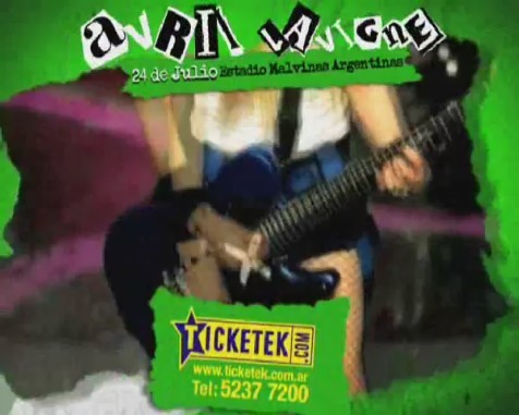 bscap0128 - Avril Lavigne en Buenos Aires 2011 - Black Star Tour commercial