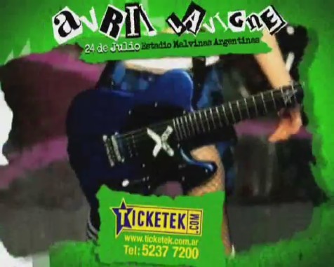 bscap0129 - Avril Lavigne en Buenos Aires 2011 - Black Star Tour commercial