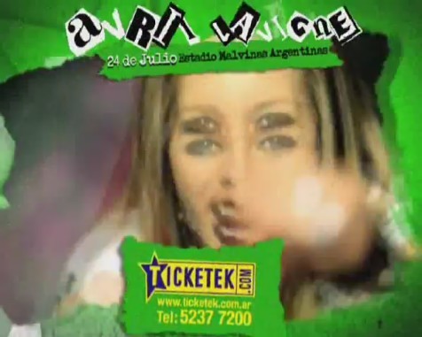 bscap0134 - Avril Lavigne en Buenos Aires 2011 - Black Star Tour commercial