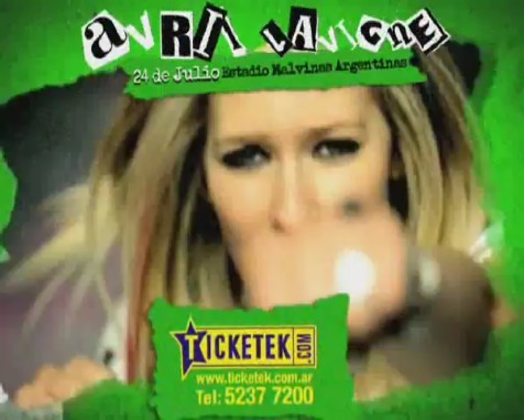 bscap0140 - Avril Lavigne en Buenos Aires 2011 - Black Star Tour commercial