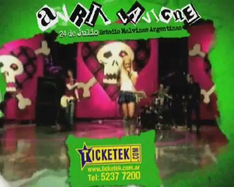 bscap0145 - Avril Lavigne en Buenos Aires 2011 - Black Star Tour commercial